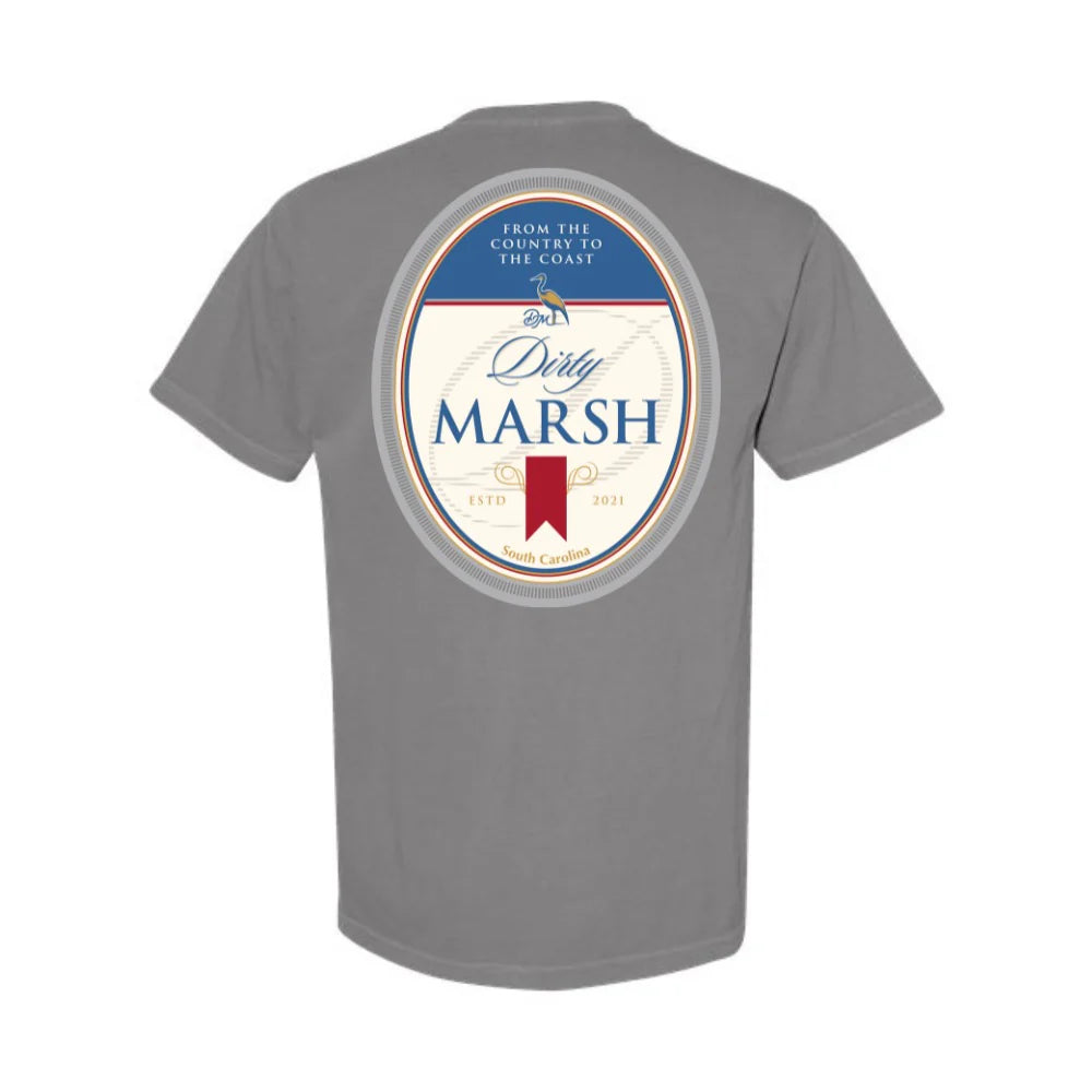 Dirty Marsh - Beer Label Tee | Grey