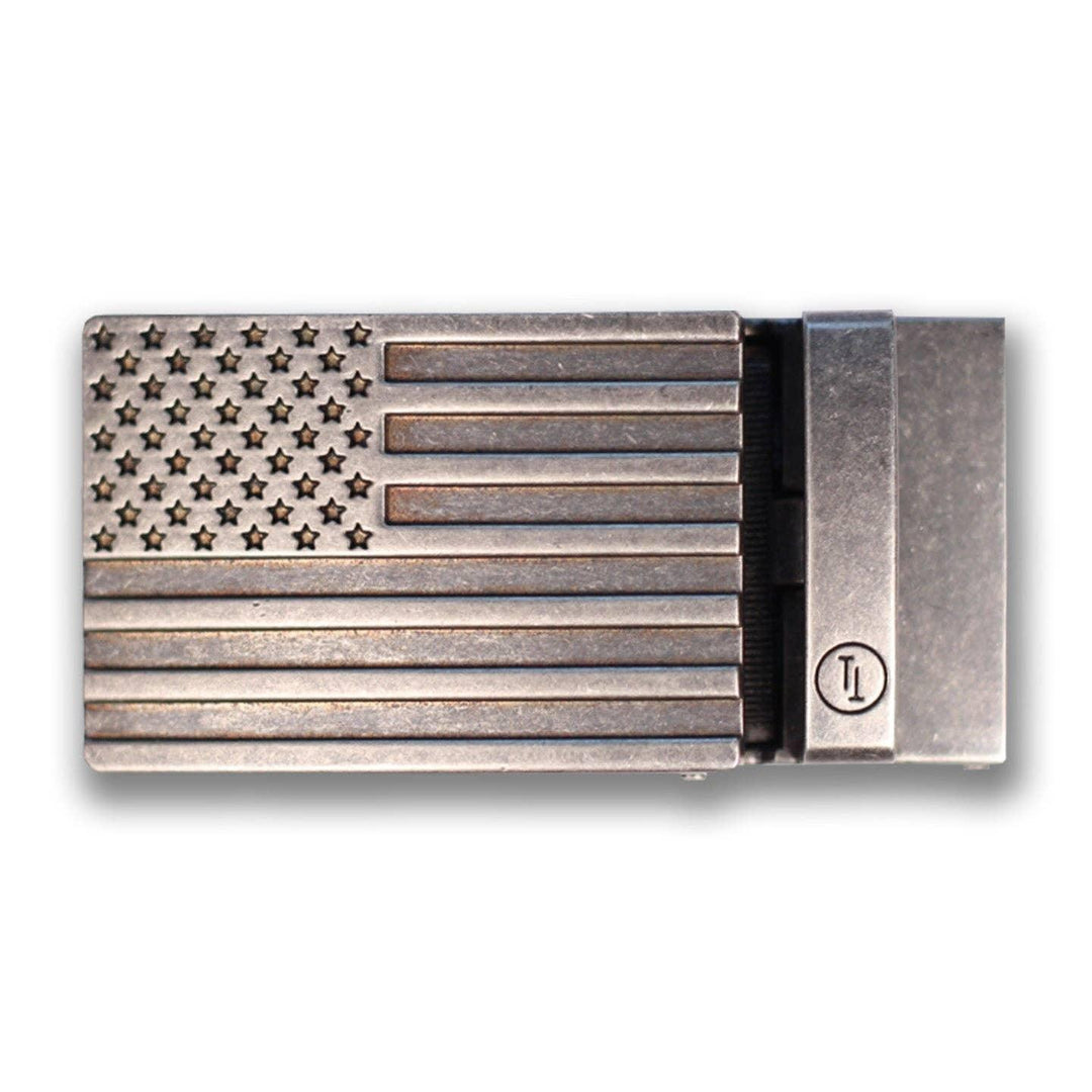 Tough Apparel - American Flag Buckle - Iron - Rust & Refined