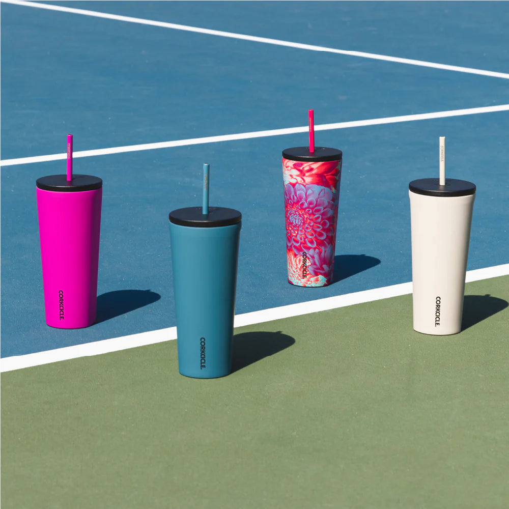 Corkcicle - Cold Cup Insulated Tumbler with Straw - Latte 24oz