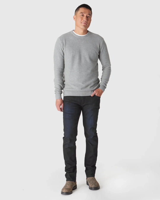 True Classic - Sweater | Crew Neck | Heather Gray Pique