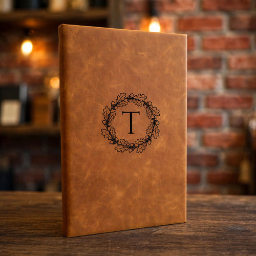 Custom Fall Monogram Leatherette Journal
