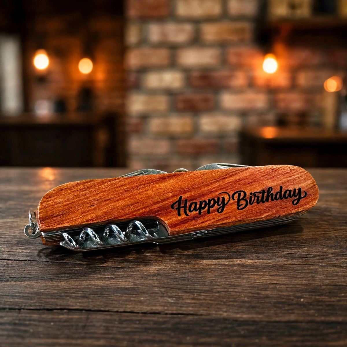 Happy Birthday Engraved Pocket Knife