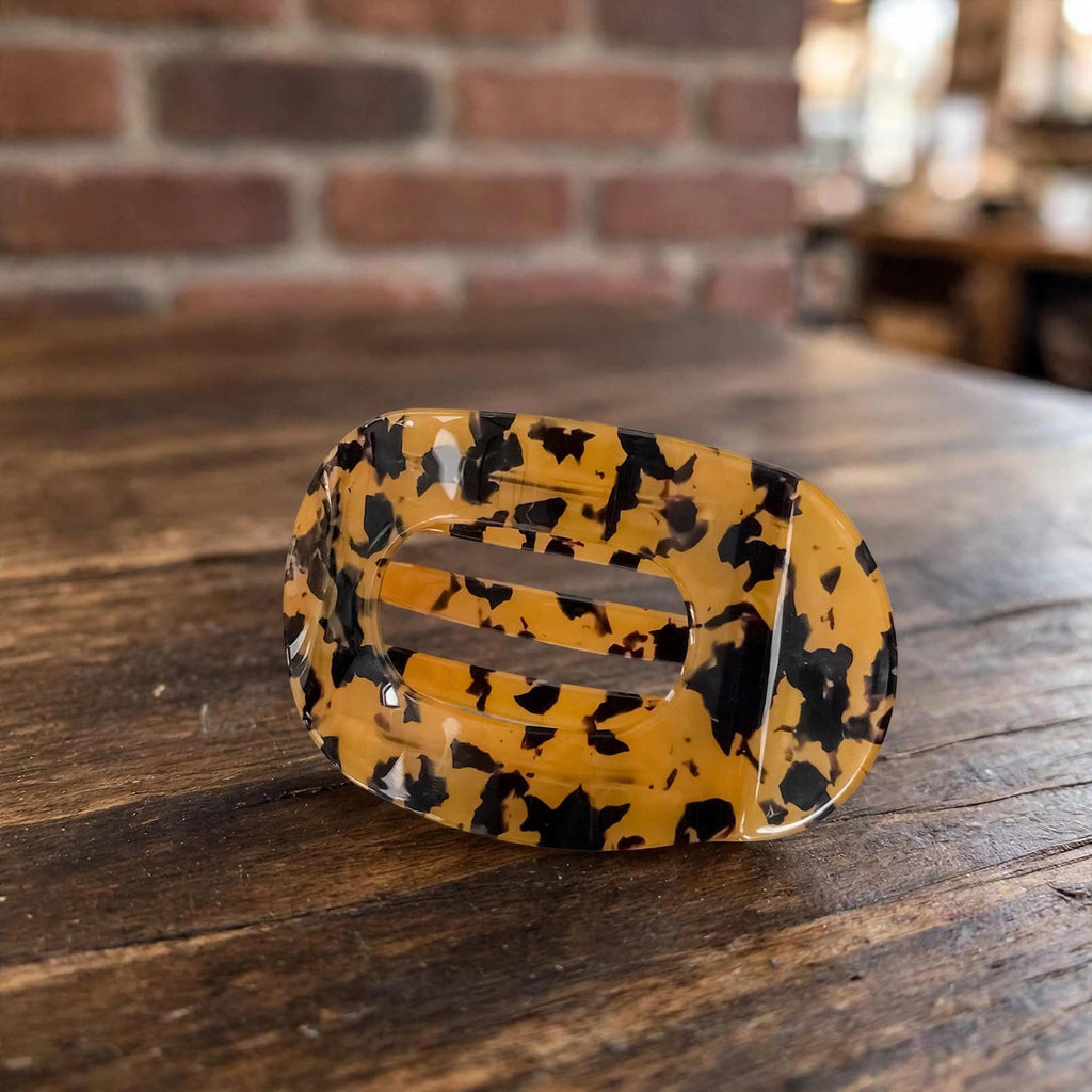 Large Flat Round Hair Clip