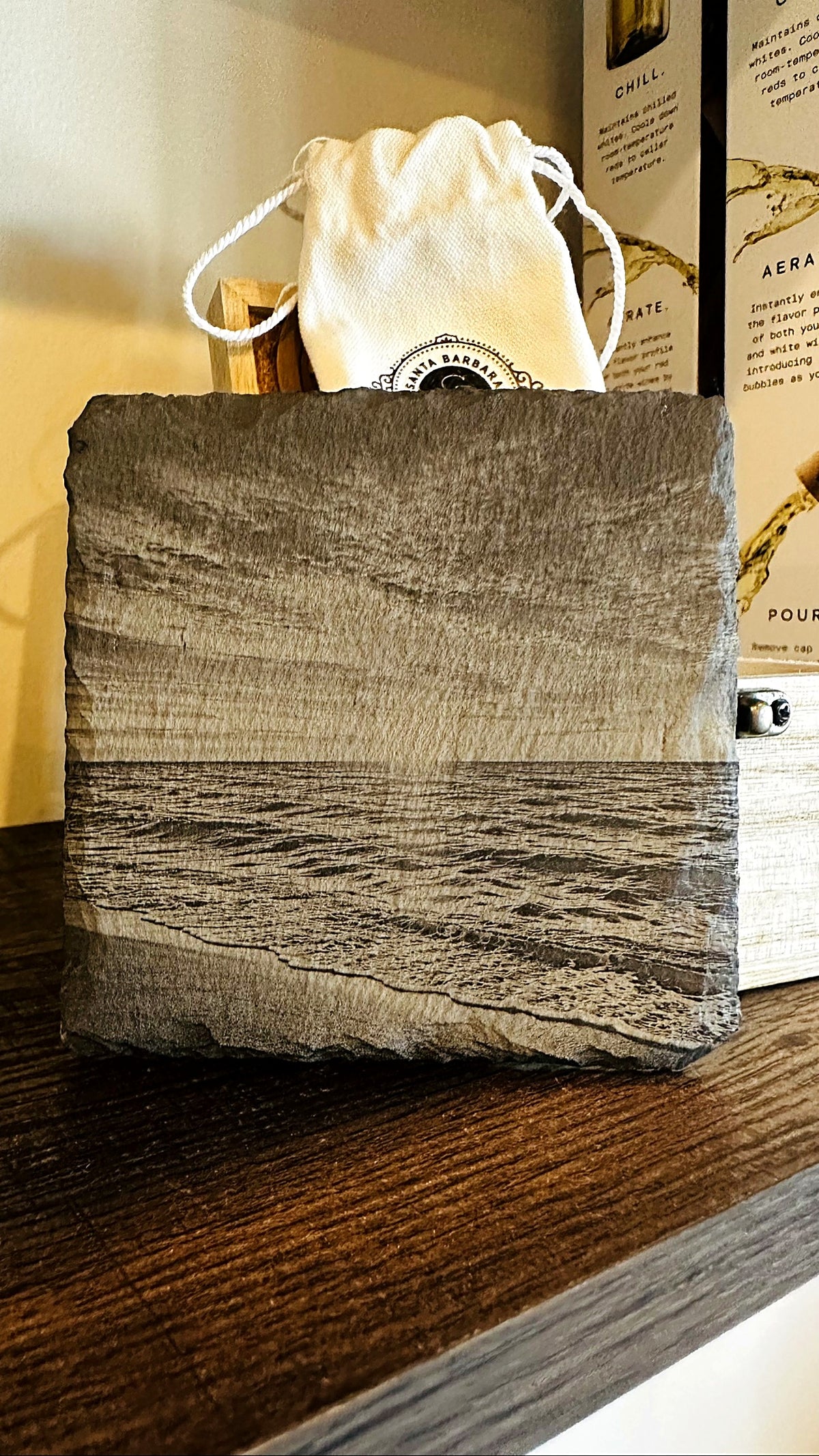 Ocean Horizon Slate Coaster