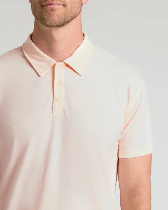 Coral Blush Short Sleeve Polo