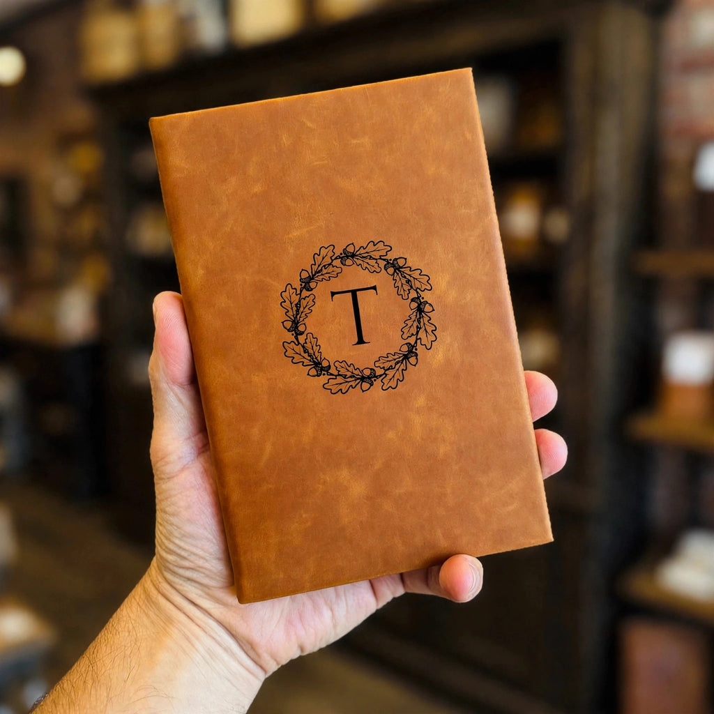 Custom Fall Monogram Leatherette Journal