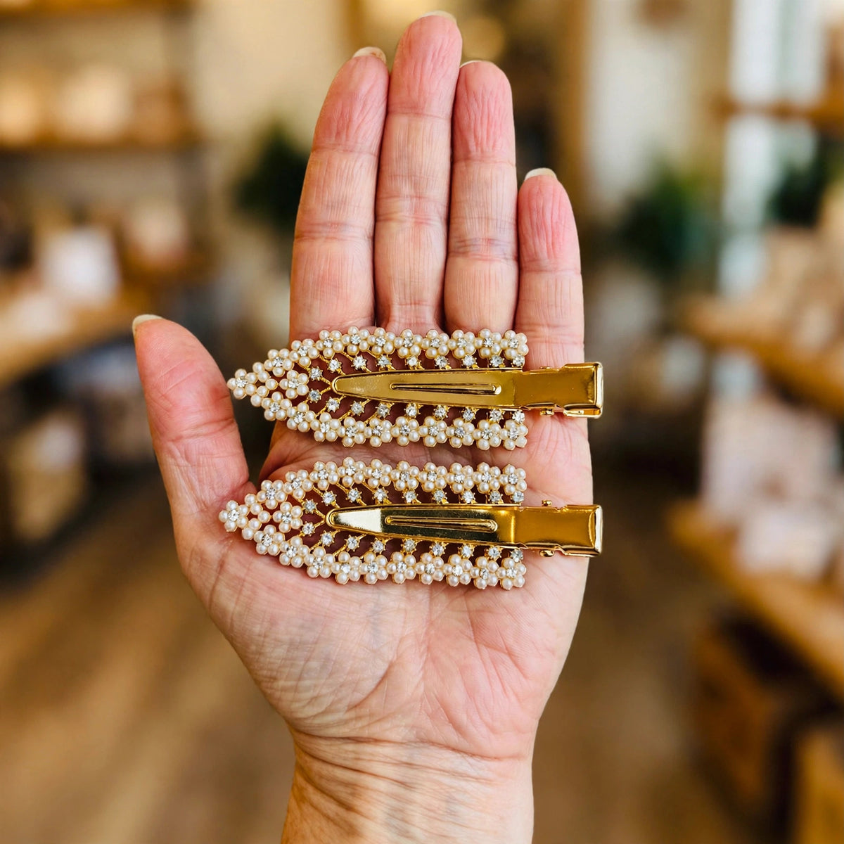 Pearl Hair Clip Set
