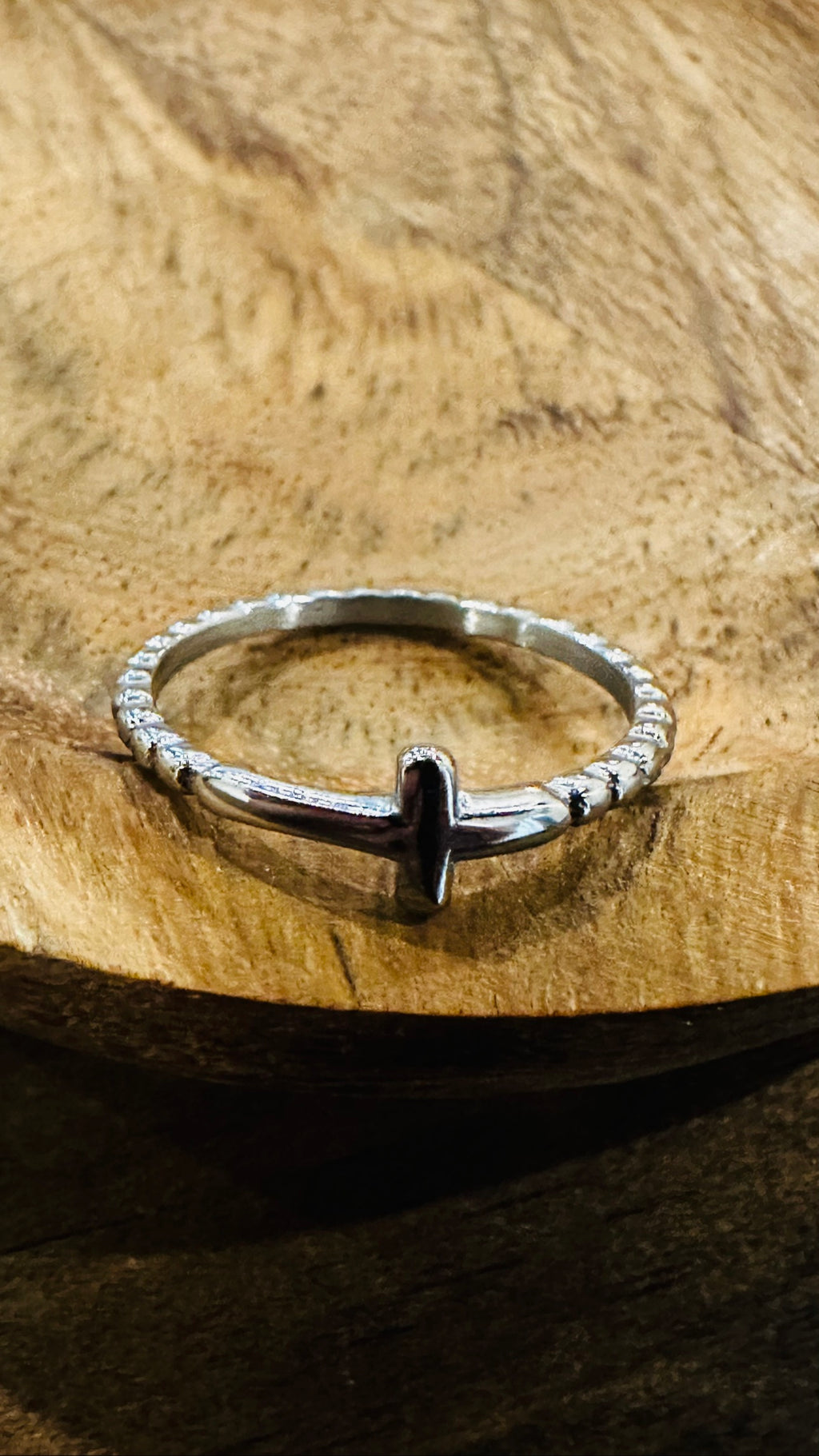 Petite Cross Ring