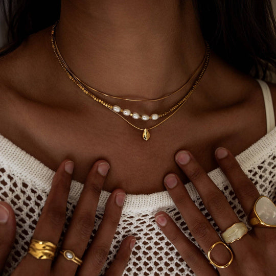 ALCO Form Necklace - Gold, alternate view 11
