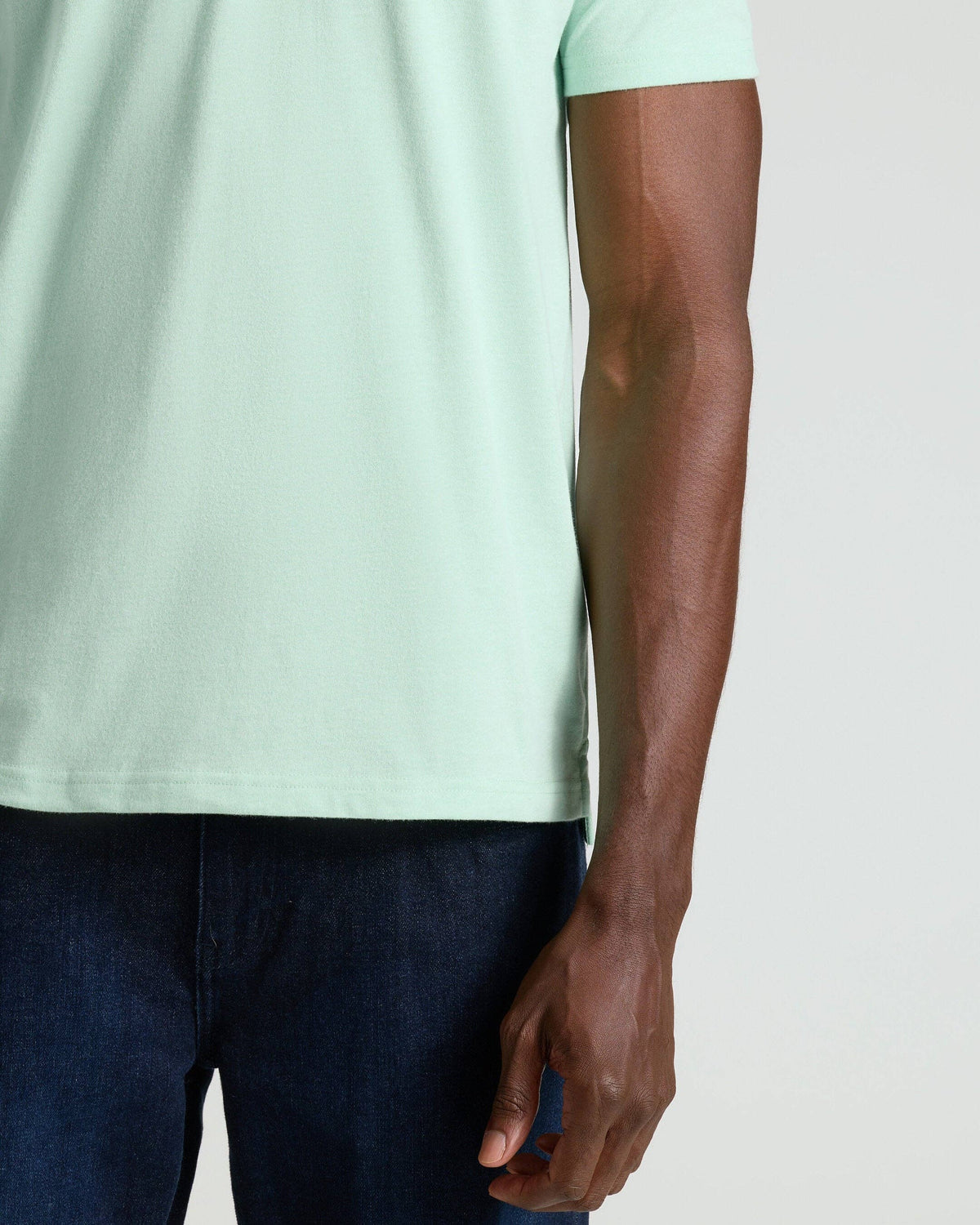 Heather Mist Short Sleeve Polo, view 2