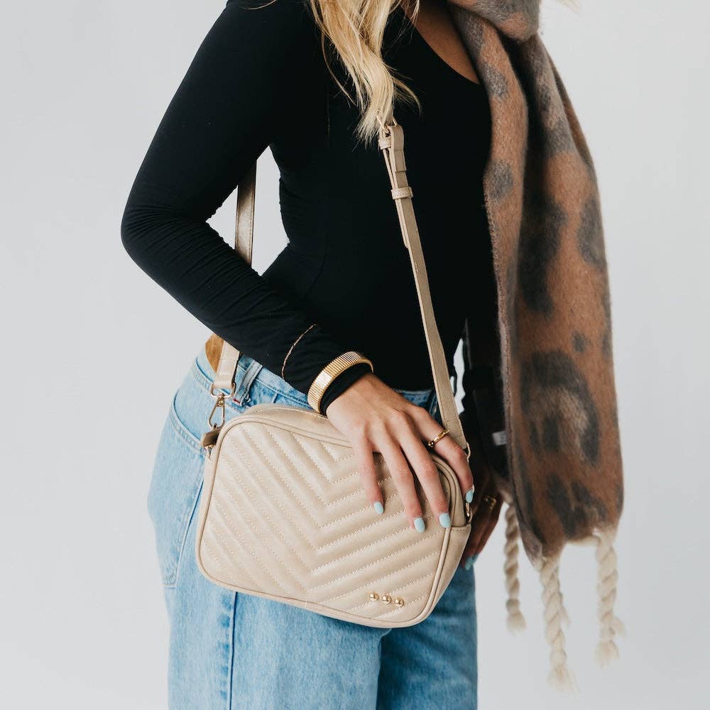 Coco Quilted Camera Crossbody Bag, view 9