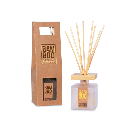 BAMBOO Cedarwood & White Musk - Reed Diffuser - 2.8 oz