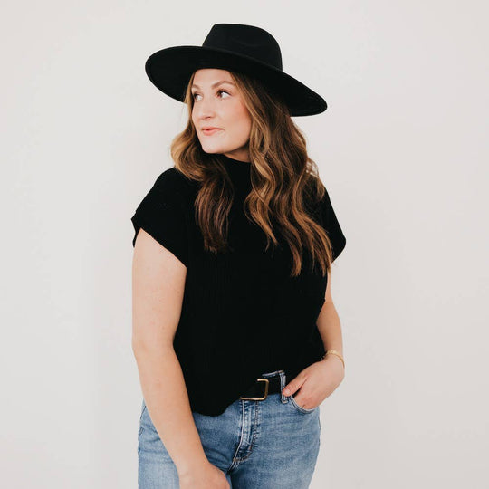 Barcelona Brim Hat Black
