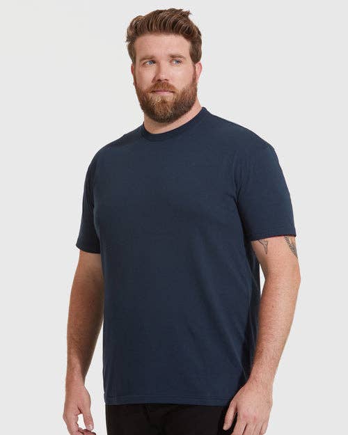 True Classic Premium Fitted Crew Neck T-Shirt - Navy, view 6