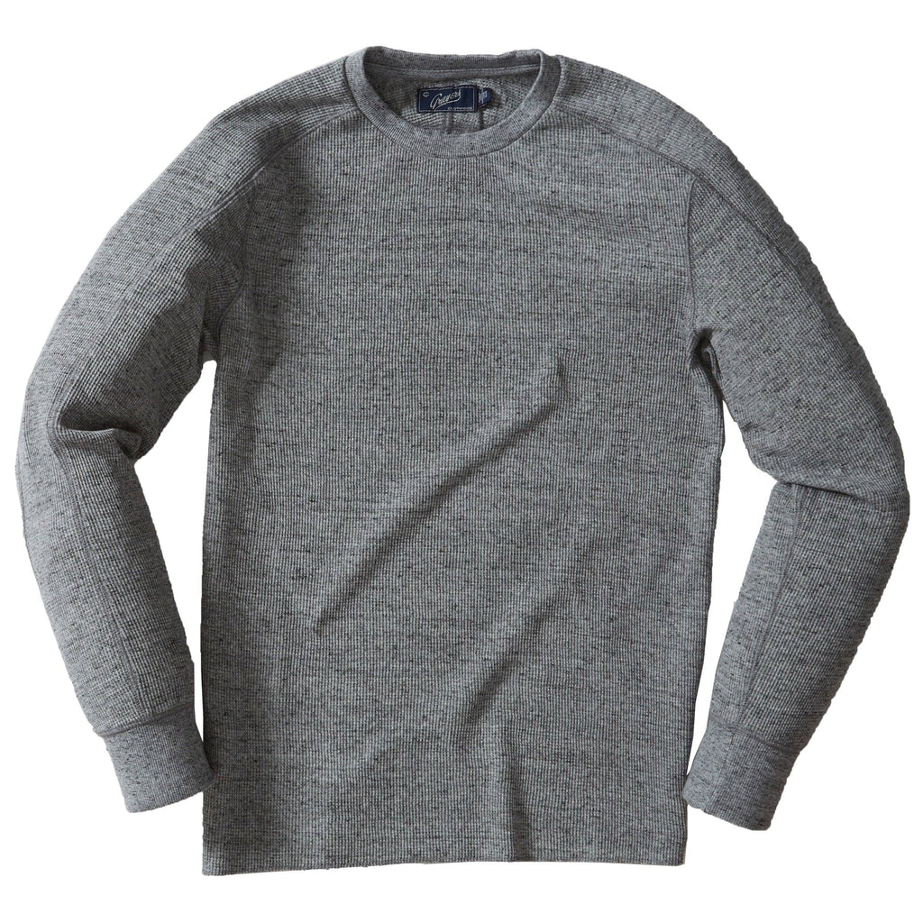 New Spencer Waffle Crew - Gray Marl