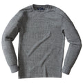 New Spencer Waffle Crew - Gray Marl