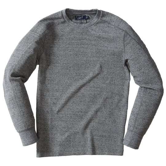 New Spencer Waffle Crew - Gray Marl
