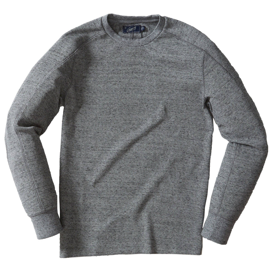 New Spencer Waffle Crew - Gray Marl
