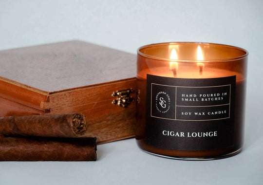 Southern Gent Candles - Cigar Lounge Soy/Coconut Wax Candle