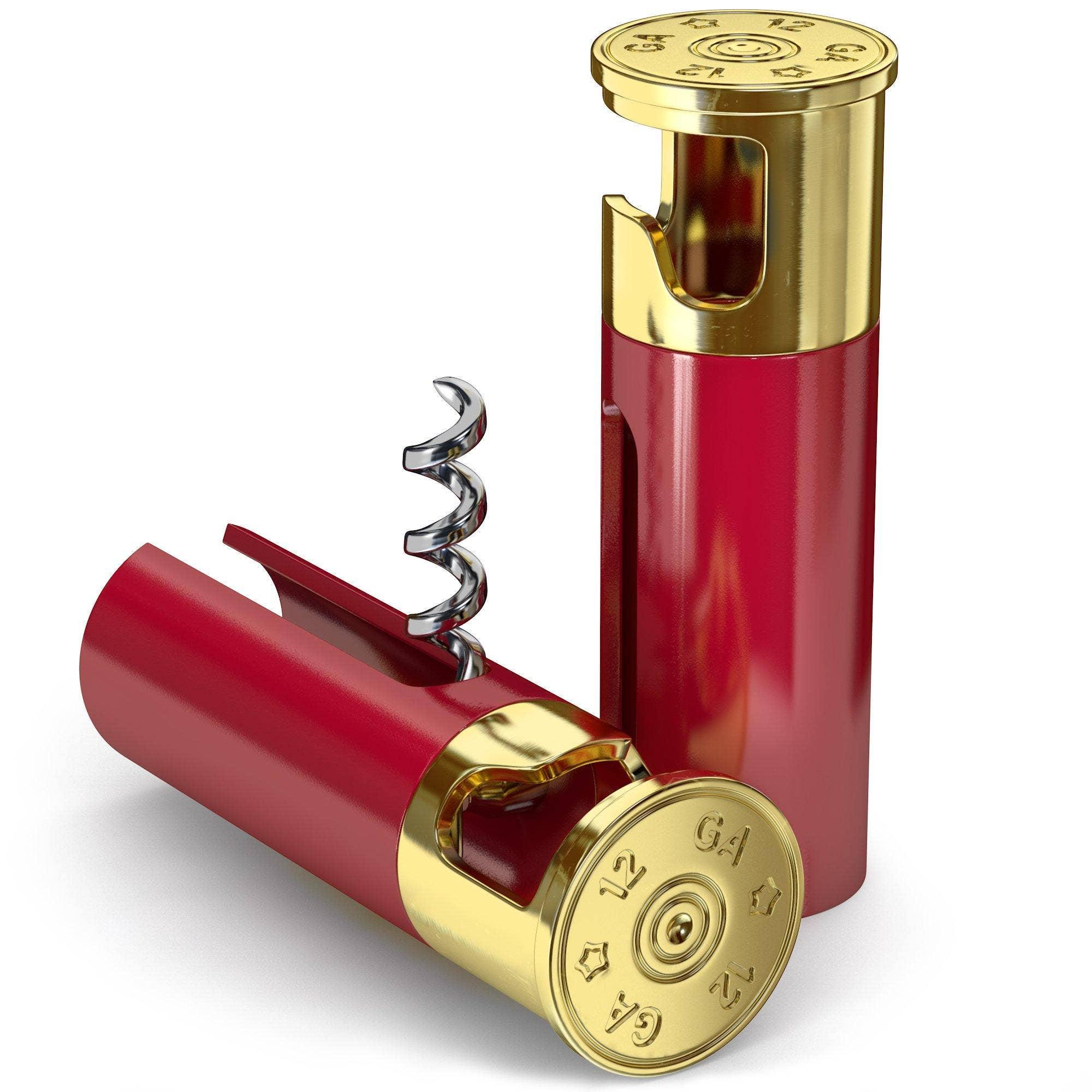 12 Gauge Bottle Opener Corkscrew - Rust & Refined