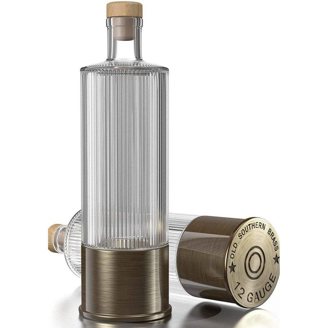 12 Gauge Whiskey Decanter for Liquor Scotch Bourbon - Rust & Refined