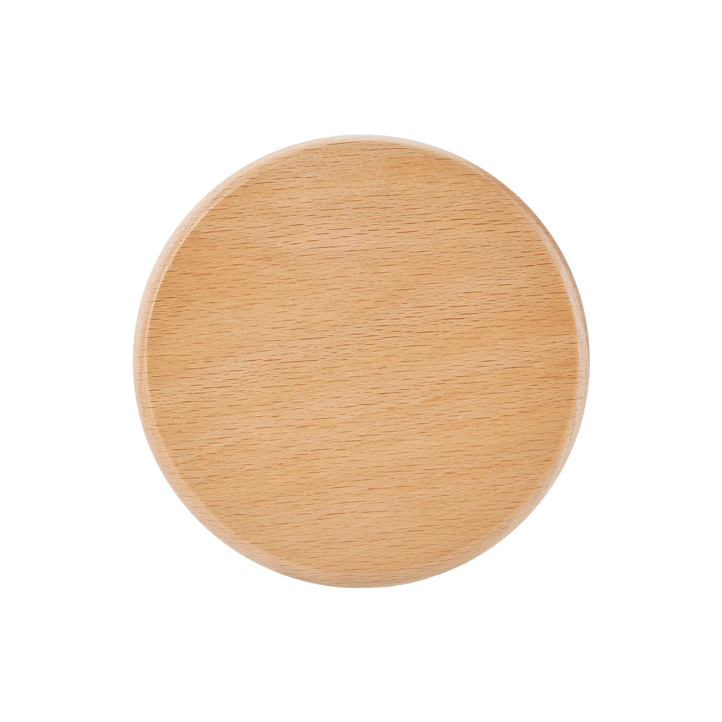 Blank beechwood wine stopper top, ready for custom engraving