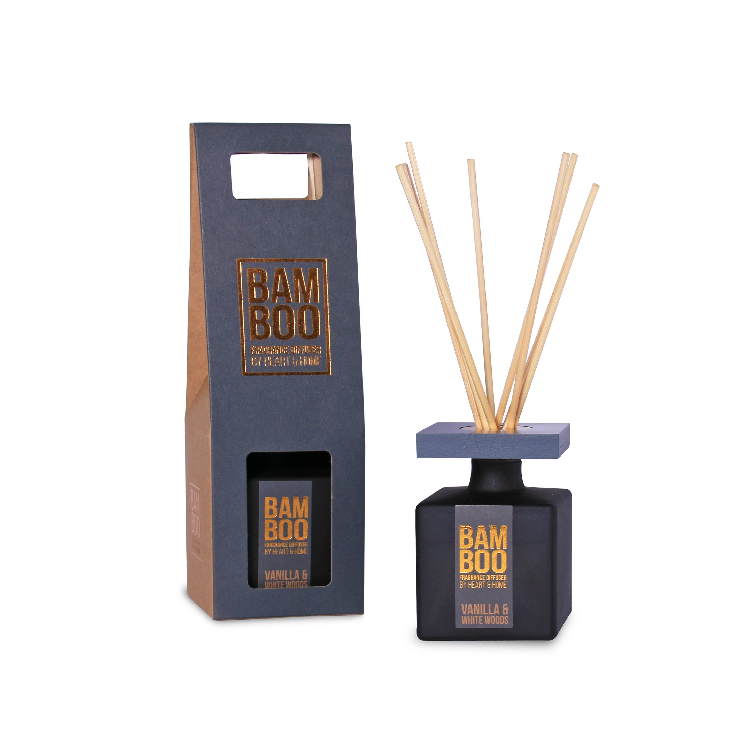 BAMBOO Vanilla & White Woods - Reed Diffuser - 2.8 oz – Rust & Refined