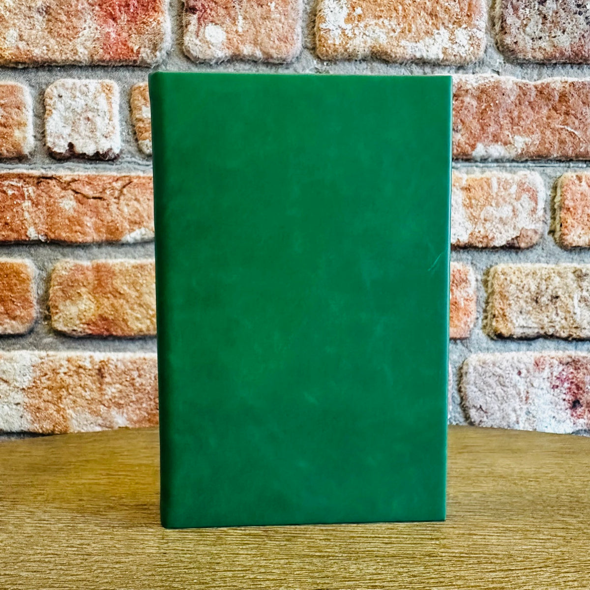 Leatherette journal in Kelly Green