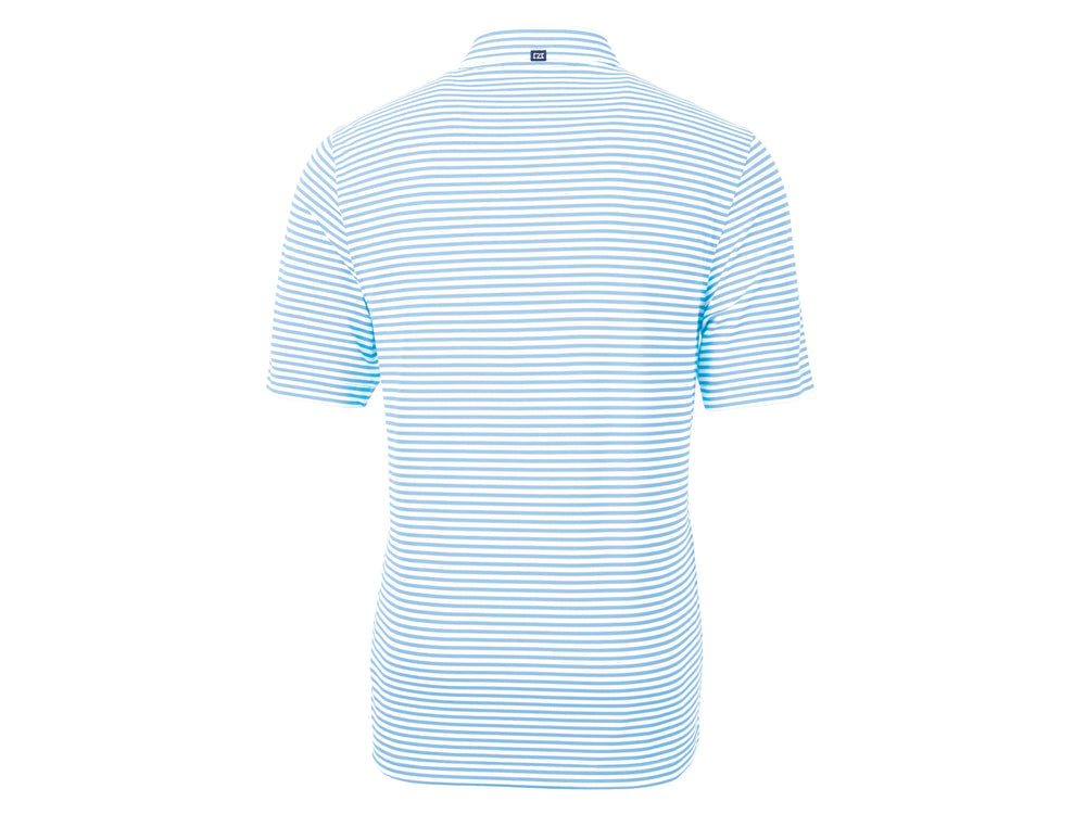 Virtue Eco Pique Stripe Recycled Mens Polo - Atlas