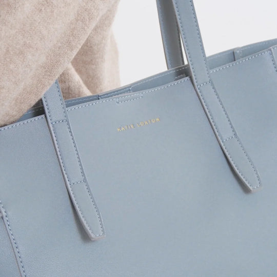 Ashley Tote Bag in Dusty Blue