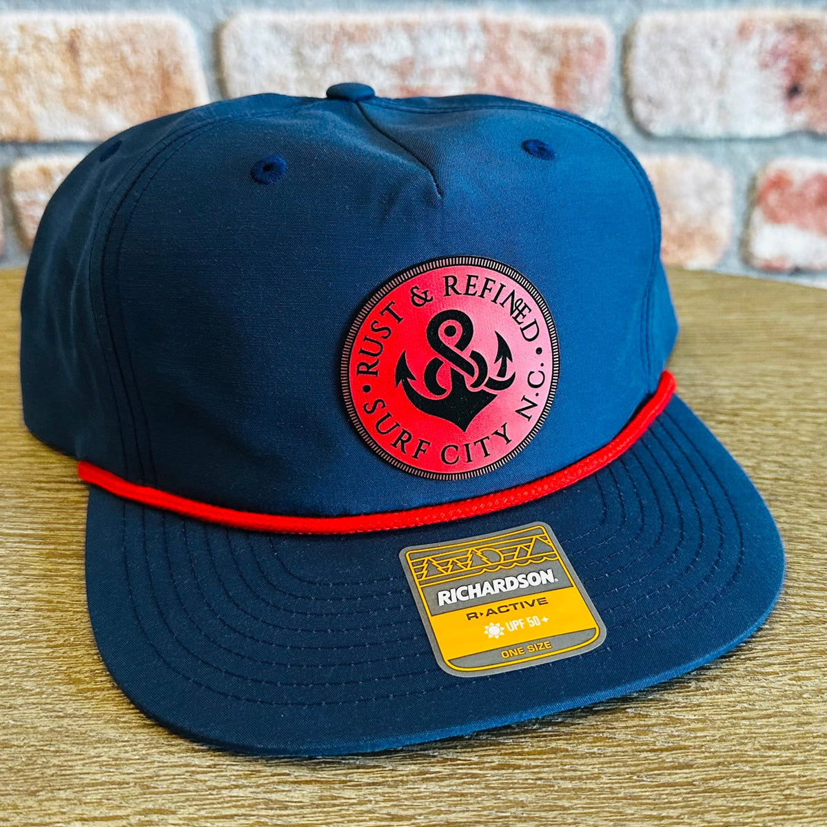 R&R Logo Rope Hat - Navy/Red