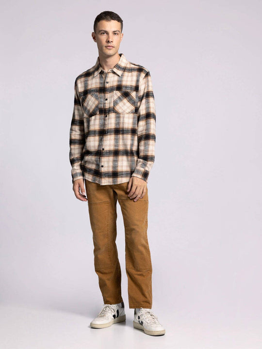 ELK SLUB FLANNEL - Long Sleeve Button Up