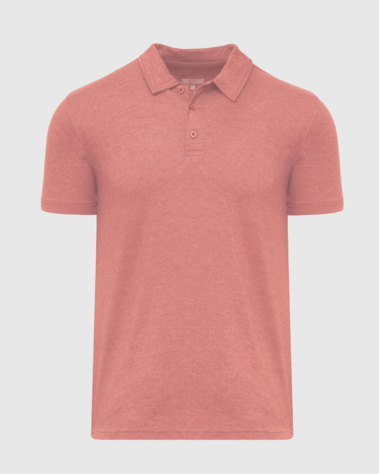 Short Sleeve Shirt | Polo | Heather Cayenne