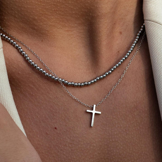ALCO Cross Necklace - Silver