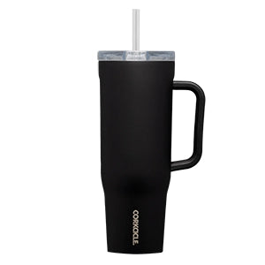 Corkcicle - Cruiser Insulated Tumbler with Handle - Matte Black 40oz
