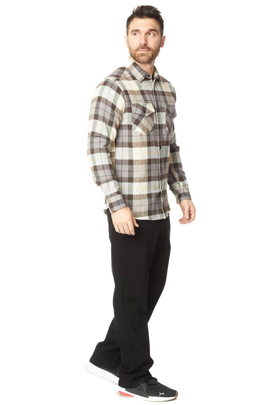 Buffalo Plaid Flannel Long Sleeve Shirt