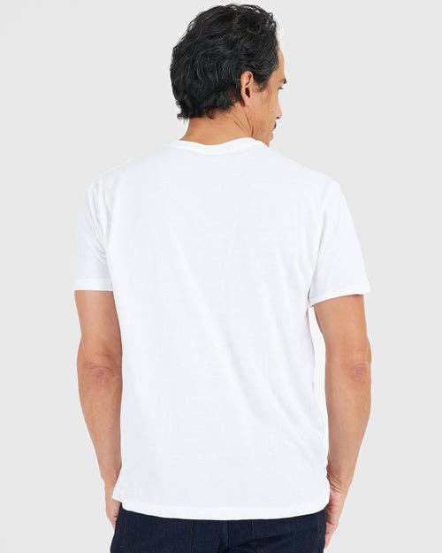 True Classic Premium Fitted Crew Neck T-Shirt - White, view 5
