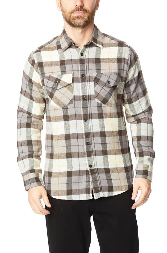 Buffalo Plaid Flannel Long Sleeve Shirt