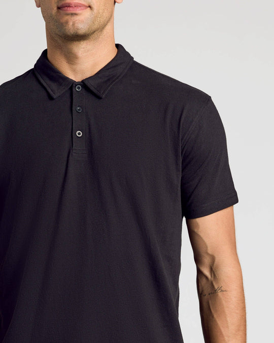 Short Sleeve Shirt | Polo | Black