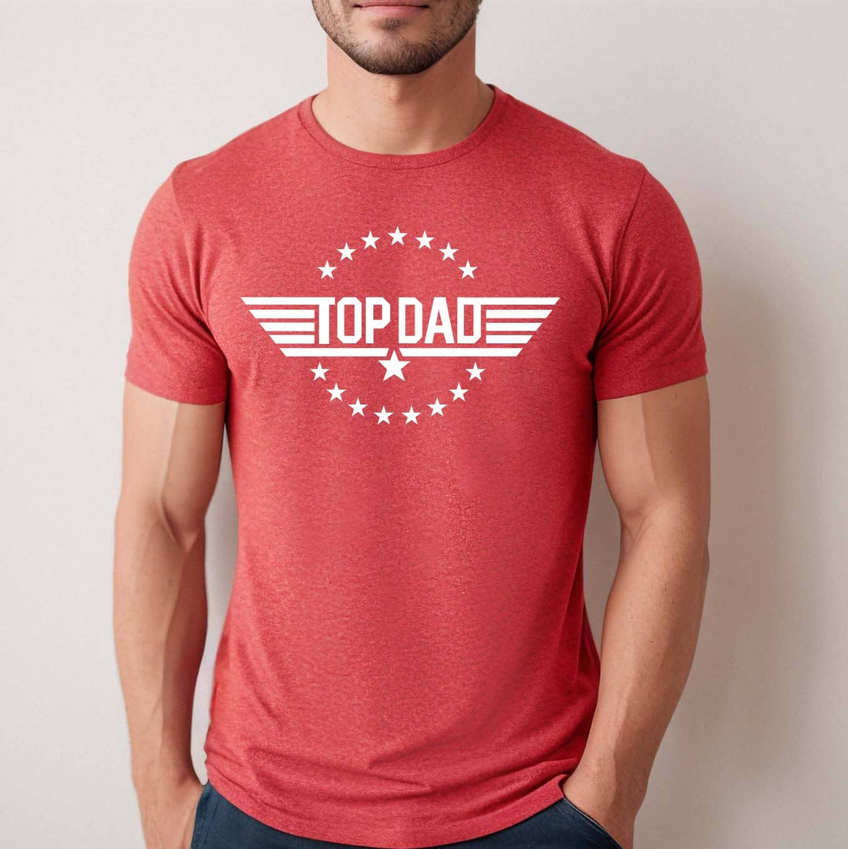 Top Dad Men's T-Shirt - Red