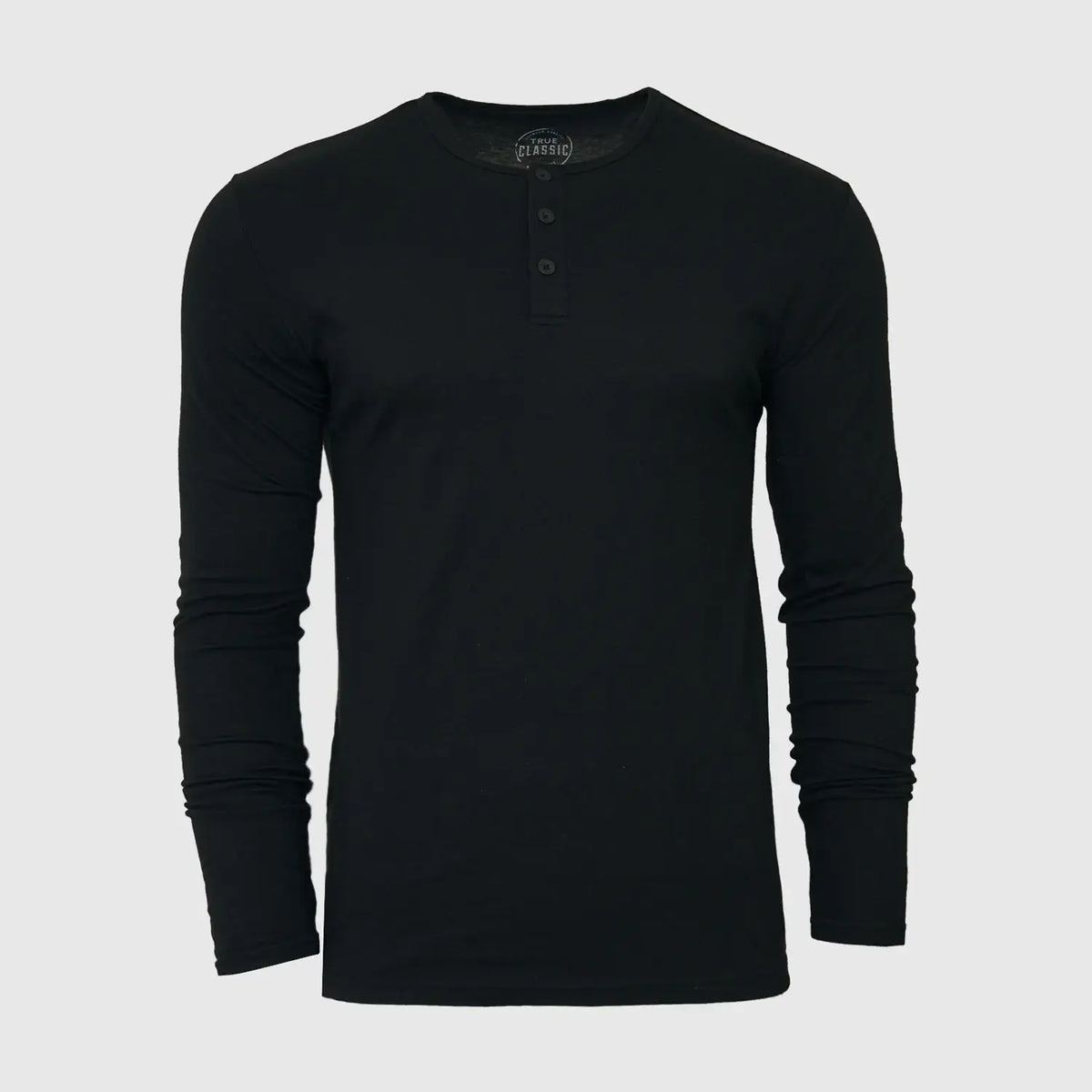 True Classic - Long Sleeve Henley | Black, view 2