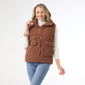 Nicky Corduroy Down Filled Vest - Lightweight Insulated Corduroy Outerwear