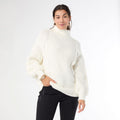 Hennie Cable Knit Turtleneck Sweater - Cozy Ribbed Winter Pullover for Layering