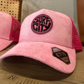 Surf City Suede Trucker Hat - Pink