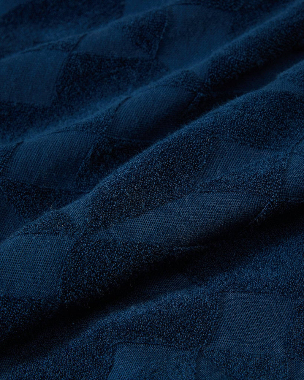 Lalo Terry Jacquard Camp Shirt - Navy, view 4