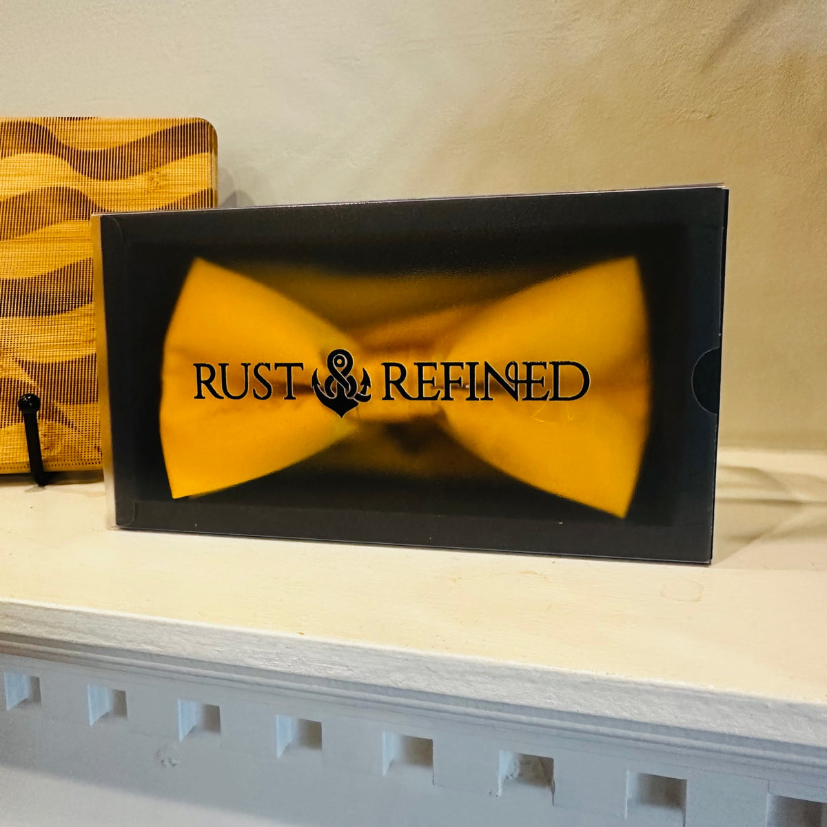 Classic Bow Tie and Pocket Square in Yellow
