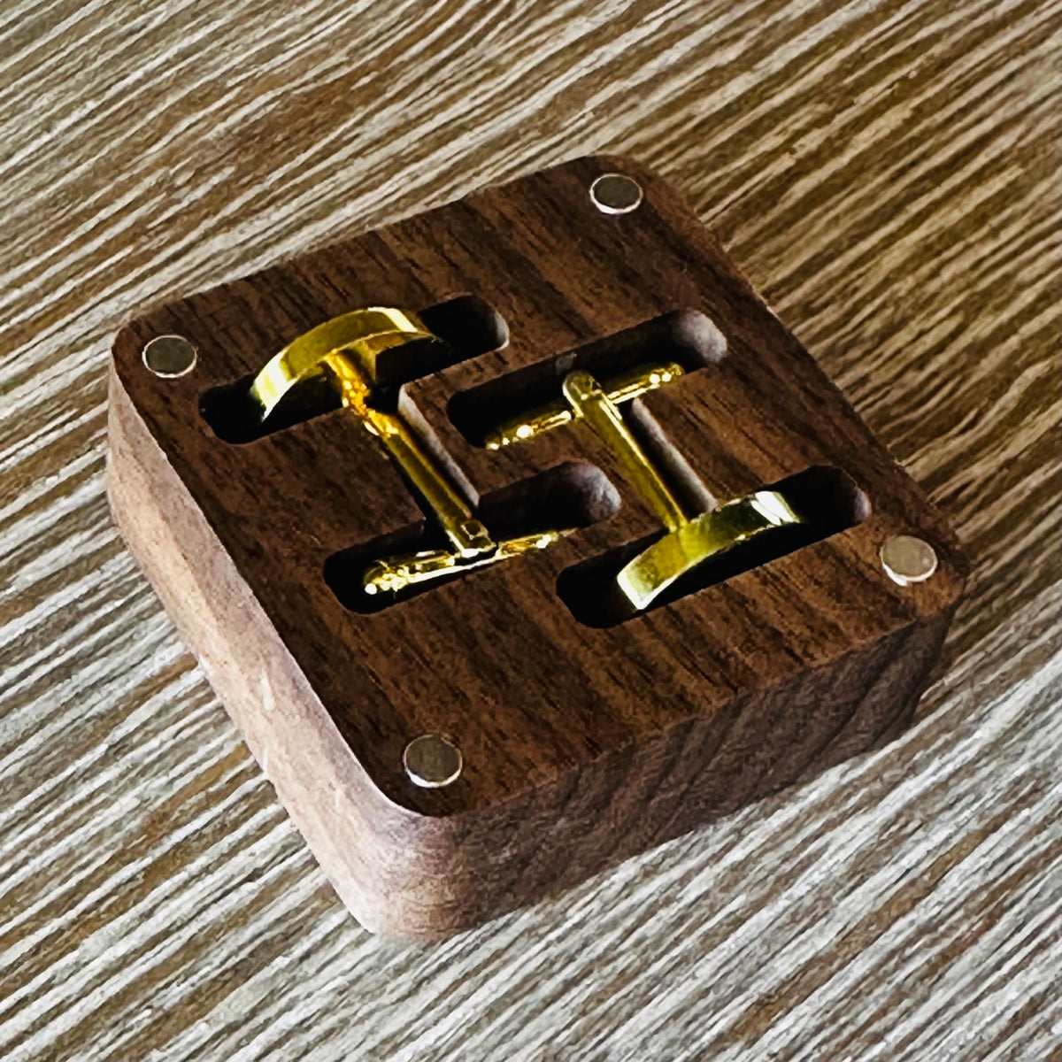 Gold Cufflinks T-Bar Backs
