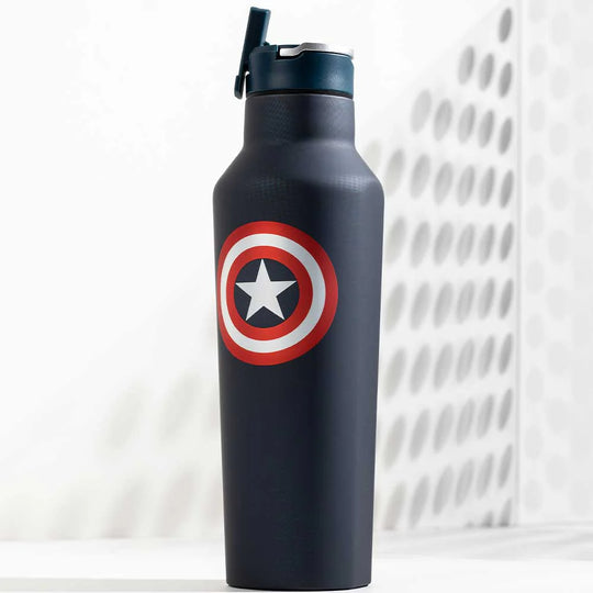 Corkcicle - MARVEL Sport Canteen Insulated Water Bottle - Captain America 20oz