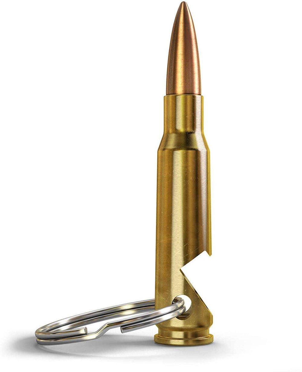308/7.62 Real Bullet Keychain Bottle Opener - Rust & Refined