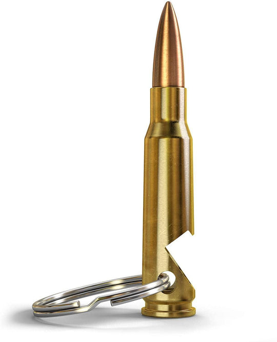 308/7.62 Real Bullet Keychain Bottle Opener - Rust & Refined